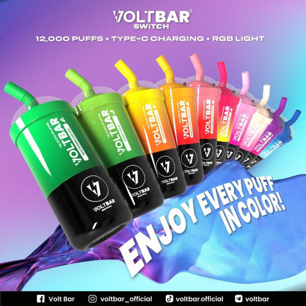 VOLTBAR SWITCH 12,000 RECHARGEABLE DISPOSABLE