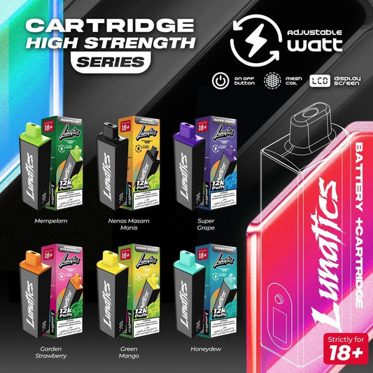 THE LUNATICS 12000 RECHARGEABLE DISPOSABLE