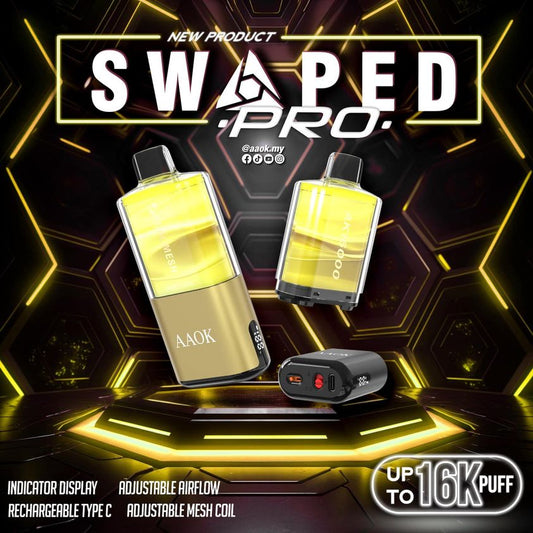 AAOK SWAPED PRO 16000 RECHARGEABLE DISPOSABLE