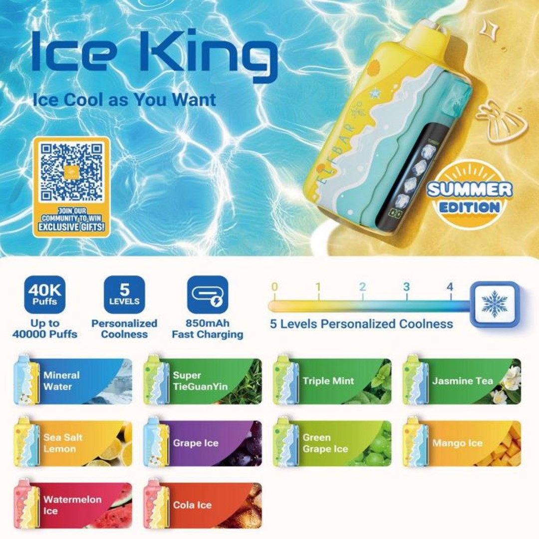 ELFBAR ICE KING 40000 SUMMER EDITION RECHARGEABLE DISPOSABLE