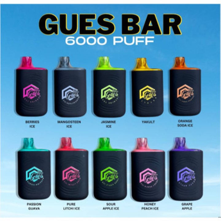 GUES BAR 6000 RECHARGEABLE DISPOSABLE