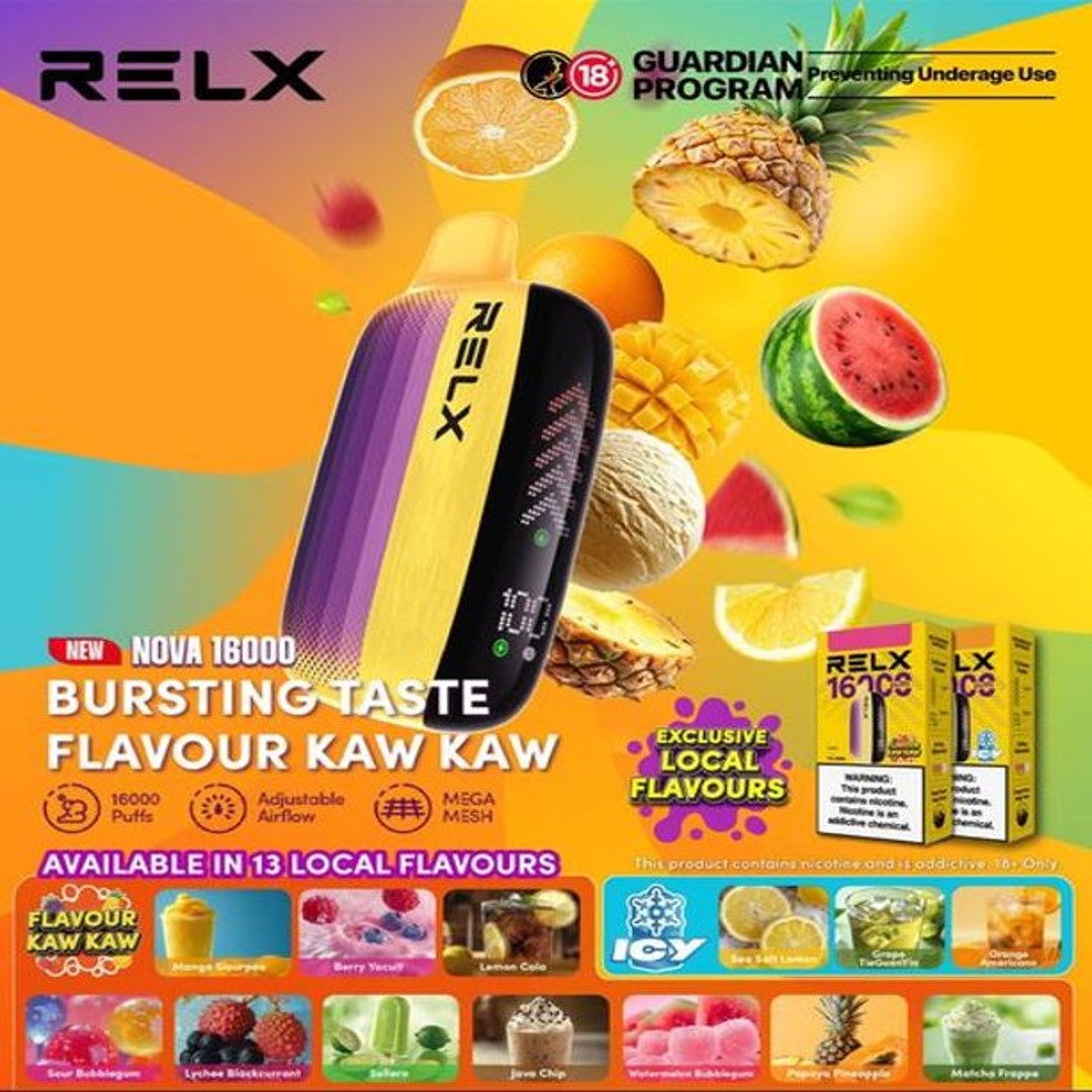 RELX NOVA 16000 RECHARGEABLE DISPOSABLE