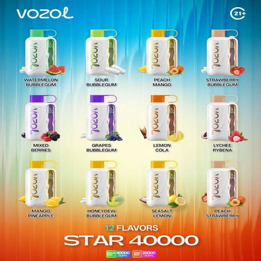 VOZOL STAR 40000 RECHARGEABLE DISPOSABLE