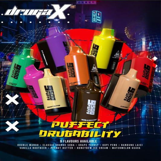 DRUGA X 9500 RECHARGEABLE DISPOSABLE