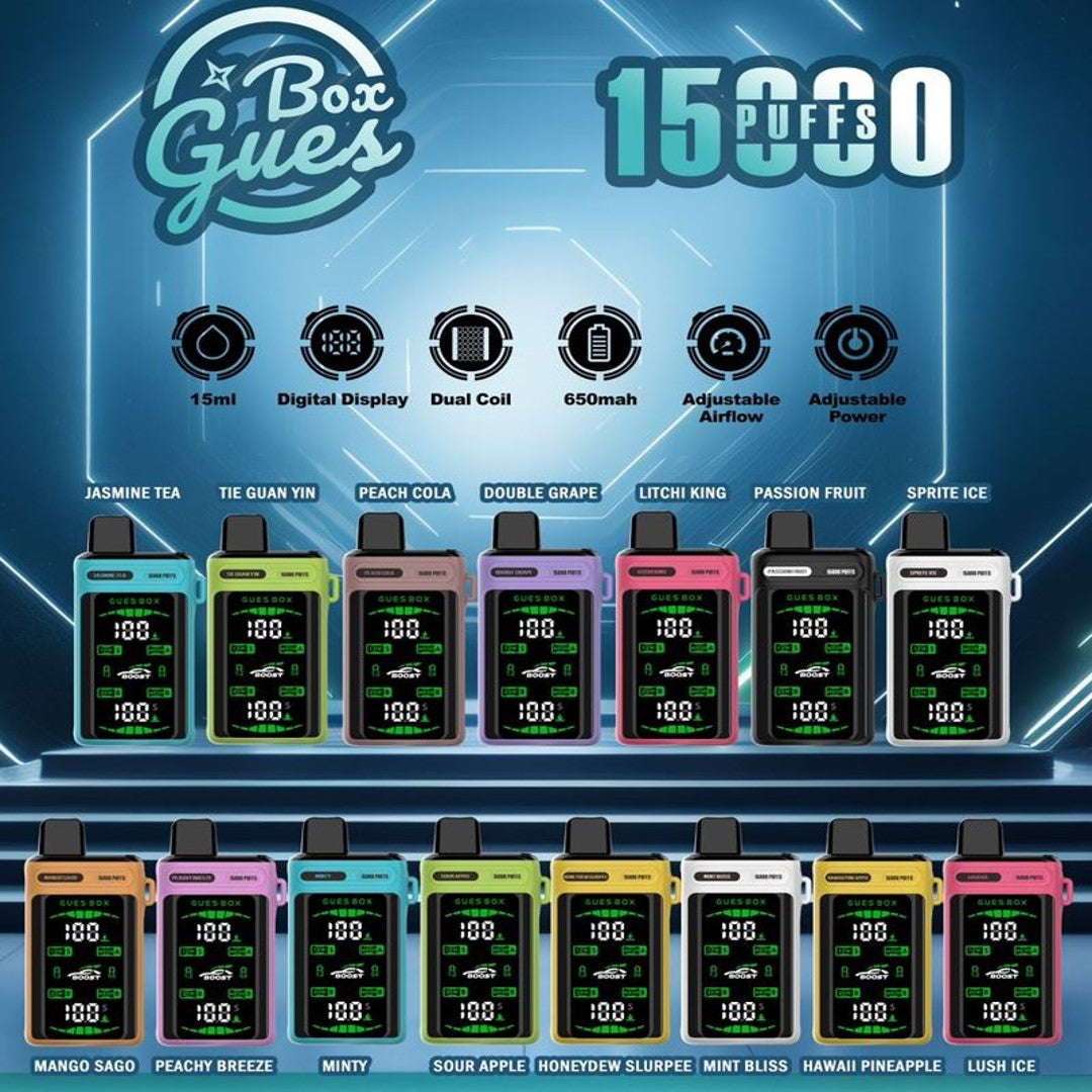 GUES BOX 15000 RECHARGEABLE DISPOSABLE