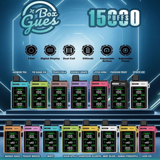 GUES BOX 15000 RECHARGEABLE DISPOSABLE
