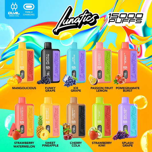 THE LUNATICS 15000 RECHARGEABLE DISPOSABLE
