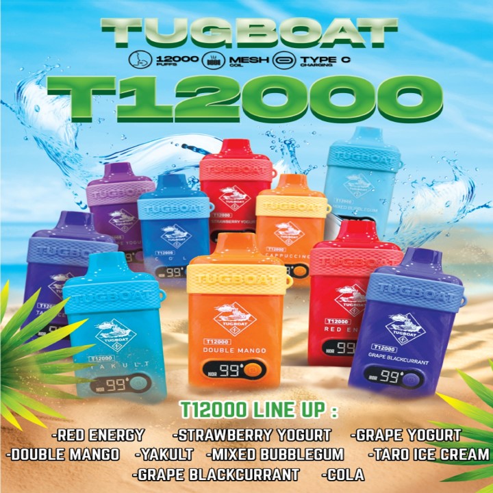 TUGBOAT 12000 RECHARGEABLE DISPOSABLE