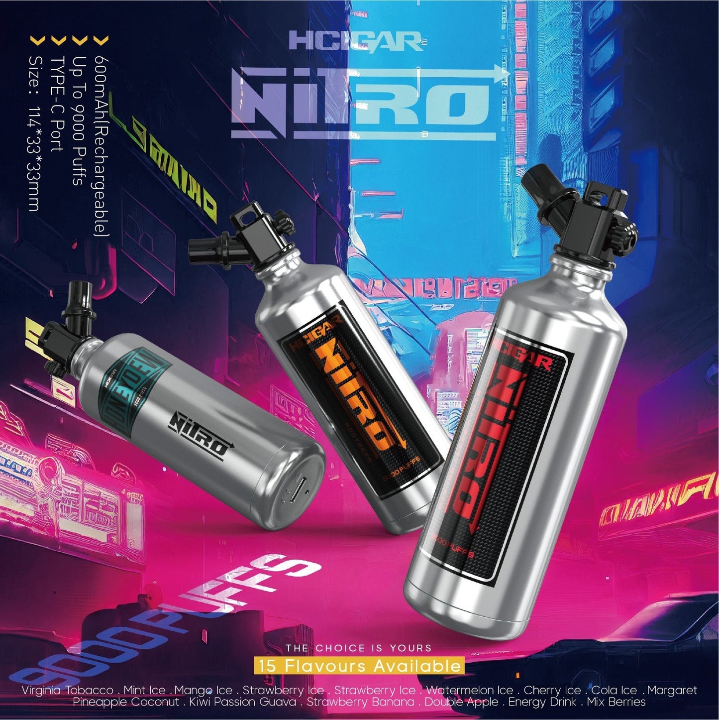NITRO 9000 RECHARGEABLE DISPOSABLE