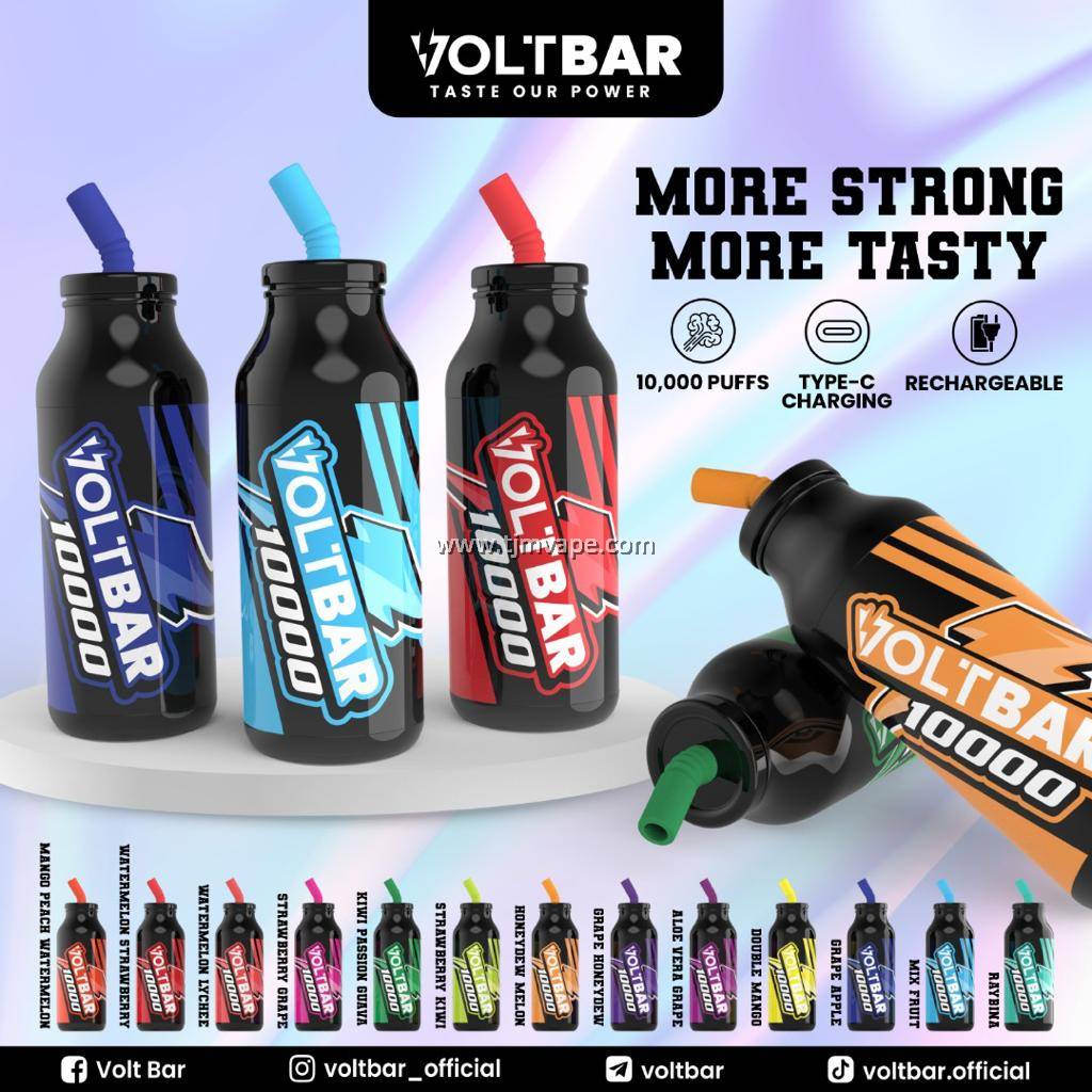 VOLTBAR 10,000 RECHARGEABLE DISPOSABLE