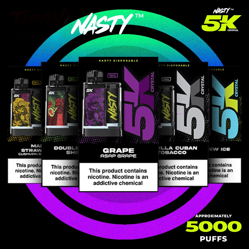 NASTY 5K CRYSTAL 5000 RECHARGEABLE DISPOSABLE